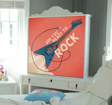 Revetement Adhesif pour Meuble Rock n' Roll - TenStickers