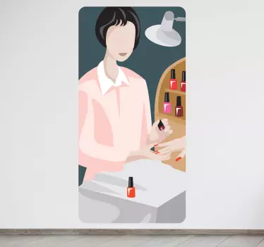 Sticker mode application de vernis à ongles - TenStickers