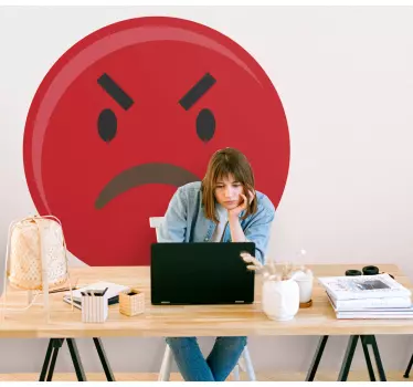 Sticker mode Émblem de l'humeur en colère - TenStickers