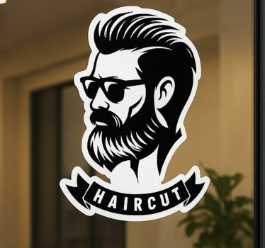 Sticker mode enseigne de salon de coiffure - TenStickers