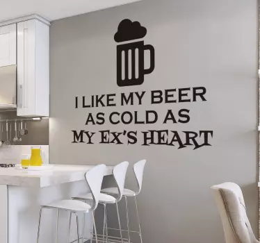 Sticker mode froid comme le coeur de mon ex - TenStickers