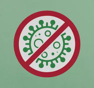 Sticker mode graphique de prévention des virus - TenStickers