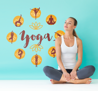 Sticker mode inspiration pour un style de vie de yoga - TenStickers