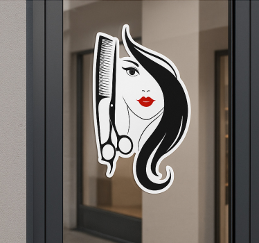 Sticker mode logo de salon de coiffure - TenStickers