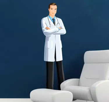 Sticker mode docteur confiant - TenStickers