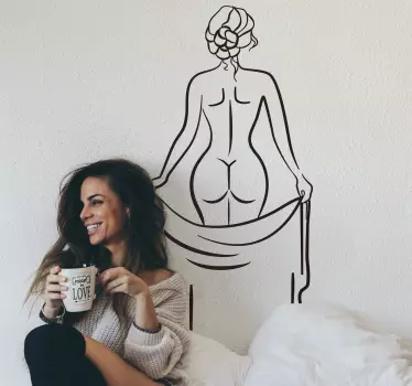 Sticker mode silhouette de femme Élégante - TenStickers