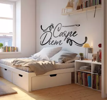 Sticker motivation Carpe Diem - TenStickers