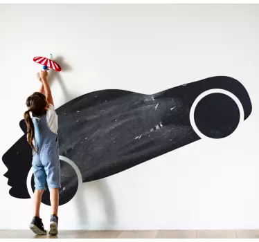 Sticker Mural Ardoise Conception de voiture de sport incroyable - TenStickers