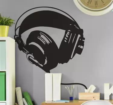 Sticker mural casque graffiti - TenStickers