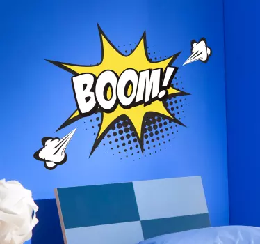 Sticker Mural Dessin Animé Onomatopée boom - TenStickers