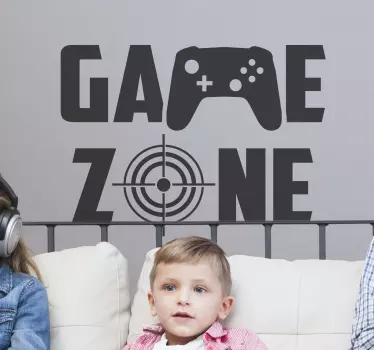 Sticker Mural Jeu Video Zone de jeu - TenStickers
