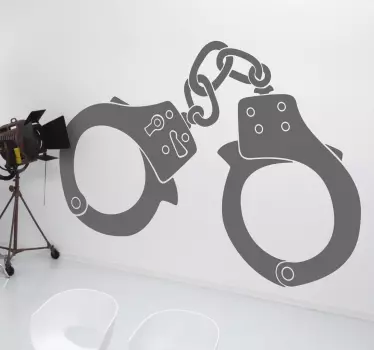 Sticker mural menottes - TenStickers