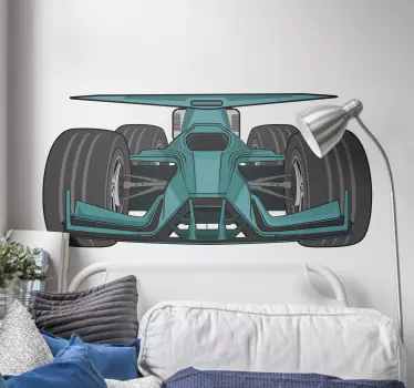 Sticker mural Voiture de course - TenStickers
