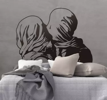 Sticker Maison Les Amants Magritte - TenStickers
