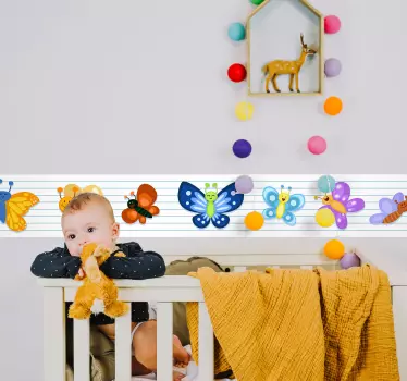 Sticker Chambre Enfant Papillons - TenStickers