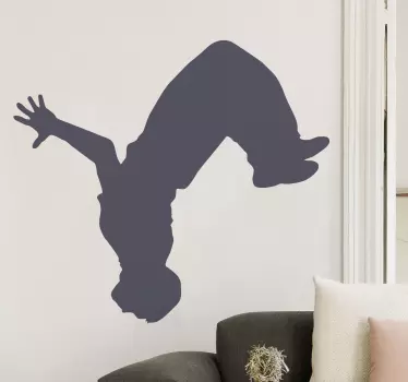 Sticker parkour acrobatie - TenStickers