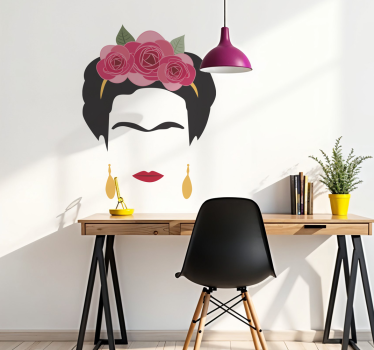 Sticker Maison Dessin Frida Kahlo - TenStickers