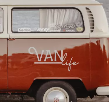 Sticker pour camping-car La vie en van - TenStickers