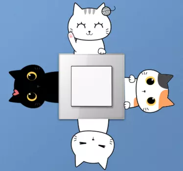 Sticker pour Interrupteur Un chat différent - TenStickers