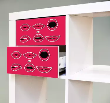Sticker pour meubles bouches - TenStickers