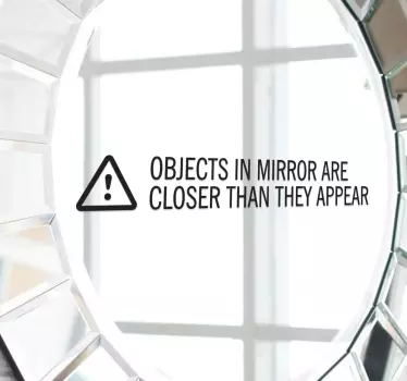 Sticker pour miroir texte anglais - TenStickers