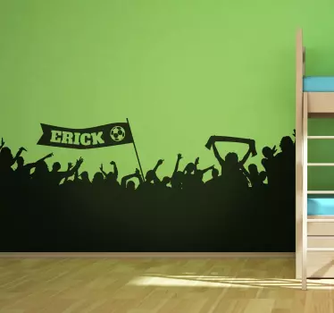 Sticker prénom personnalisable football - TenStickers
