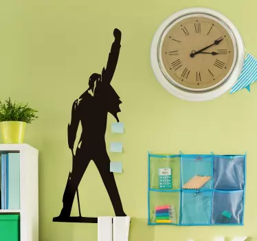 Sticker Mural ombre Freddie Mercury - TenStickers