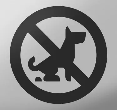 Sticker signalisation chiens - TenStickers