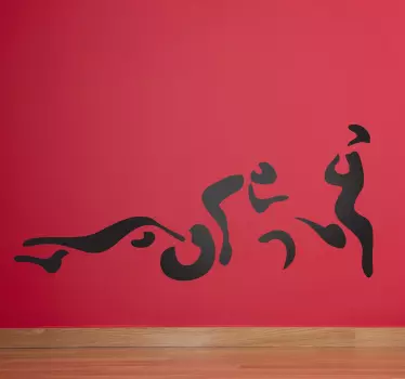 Sticker silhouettes triathlon - TenStickers