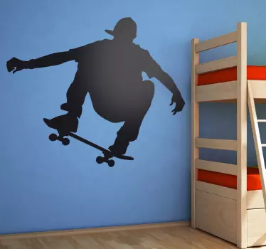 Sticker skateur acrobatie - TenStickers