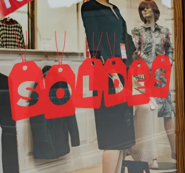Autocollant Soldes étiquettes prix - TenStickers