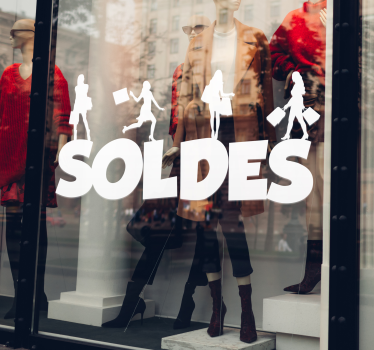 Sticker vitrine soldes - TenStickers