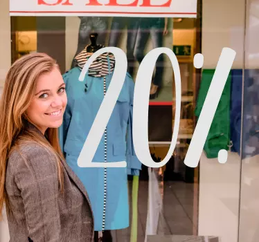 Sticker soldes affichage promotionnel - TenStickers