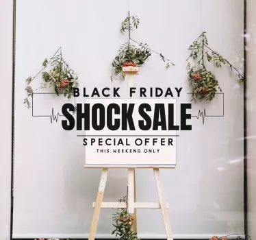 Sticker soldes annonce de vente choc - TenStickers