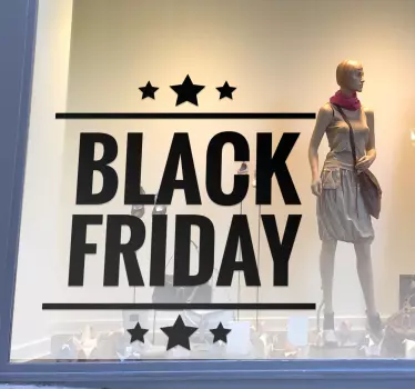 Sticker Black Friday soldes - TenStickers