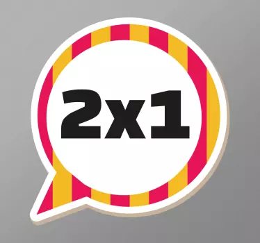 Sticker soldes design bulle de dialogue - TenStickers