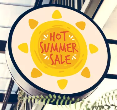 Sticker soldes été brûlant à prix réduits - TenStickers