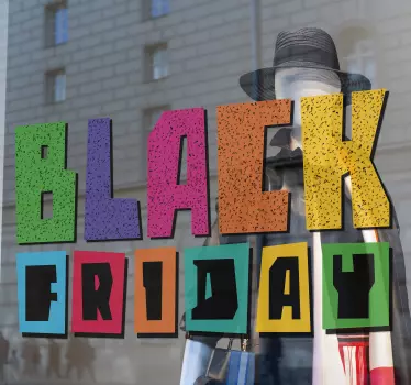 Sticker soldes ÉvÉnement de soldes black friday - TenStickers