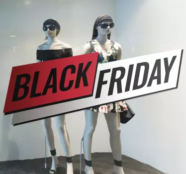 Sticker soldes extravagance de réductions black friday - TenStickers