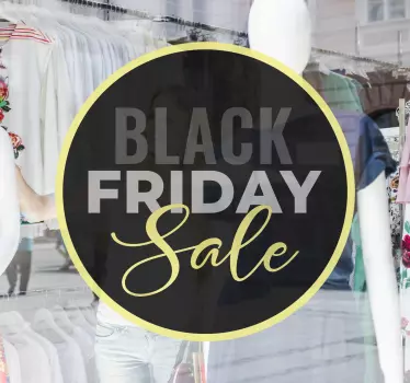 Sticker soldes grande vente du black friday - TenStickers