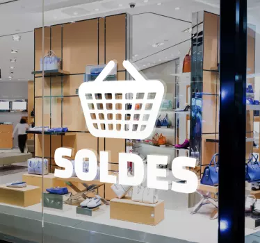 sticker soldes panier - TenStickers