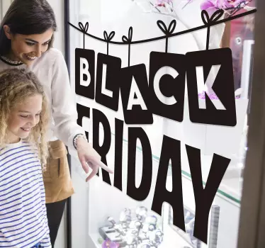 Sticker soldes promotion black friday - TenStickers