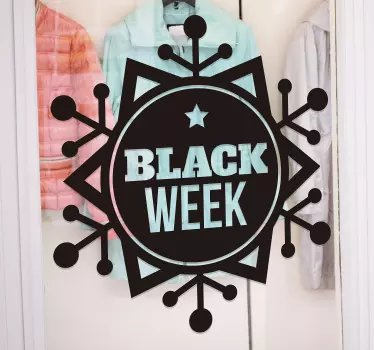 Sticker soldes promotion de la semaine noire - TenStickers