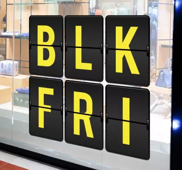 Sticker soldes promotions de black friday - TenStickers