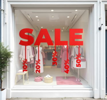Sticker soldes remises suspendues - TenStickers