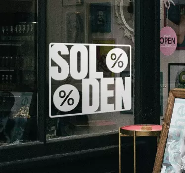 Autocollant Soldes solden - TenStickers