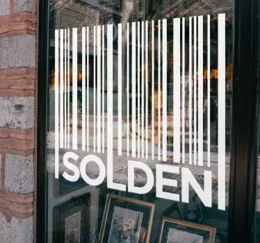 Sticker vitrine solden code promo - TenStickers