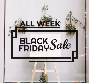 Sticker soldes vente toute la semaine - TenStickers