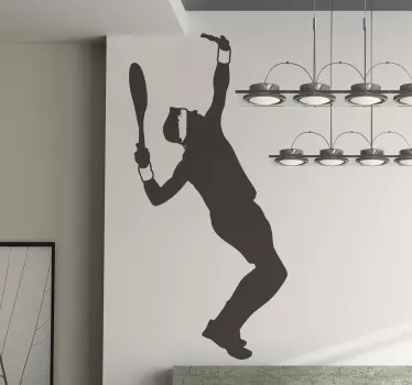 Sticker tennis service - TenStickers