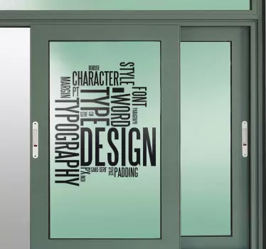Sticker texte concepts graphisme - TenStickers